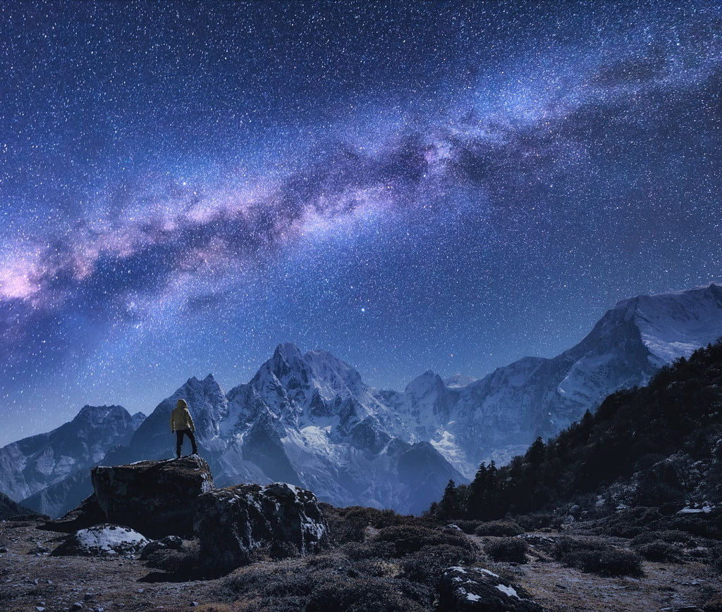 Standing Under A Starry Sky